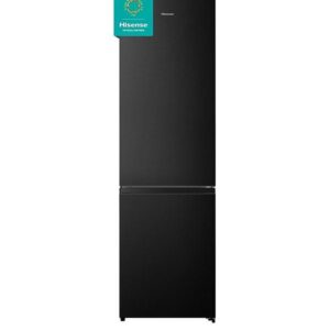 Hisense RB435N4BFE 60cm Wide 70/30 Frost-Free Fridge Freezer - Black / Stainless Steel